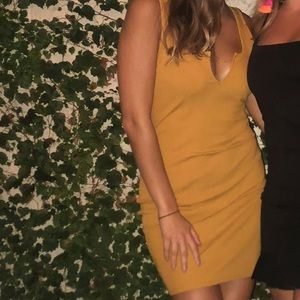 GOLDEN YELLOW BODYCON